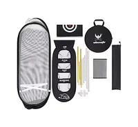 Wosofe Golf Practice Net Swing Hitting Training Aids Tri-Turf Mat Multi-Functional Home Backyard Chipping Gift Men Women Indoor Outdoor