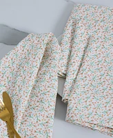 Design Imports Spring Blossom Printed Cotton Napkins, Set of 4