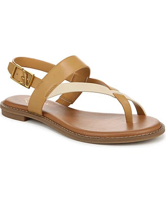 Franco Sarto Women's Gabby Open Round Toe Slingback Flat Sandals