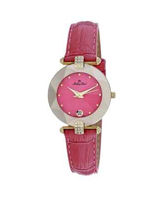 Mathey Tissot Women's Pyramide Pink Dial Watch