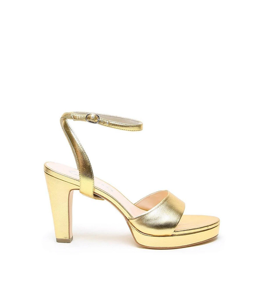 Alterre Women's Gold Marilyn Customizable Platform