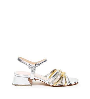 Alterre Women's Silver Jackie Customizable Bell Sandals