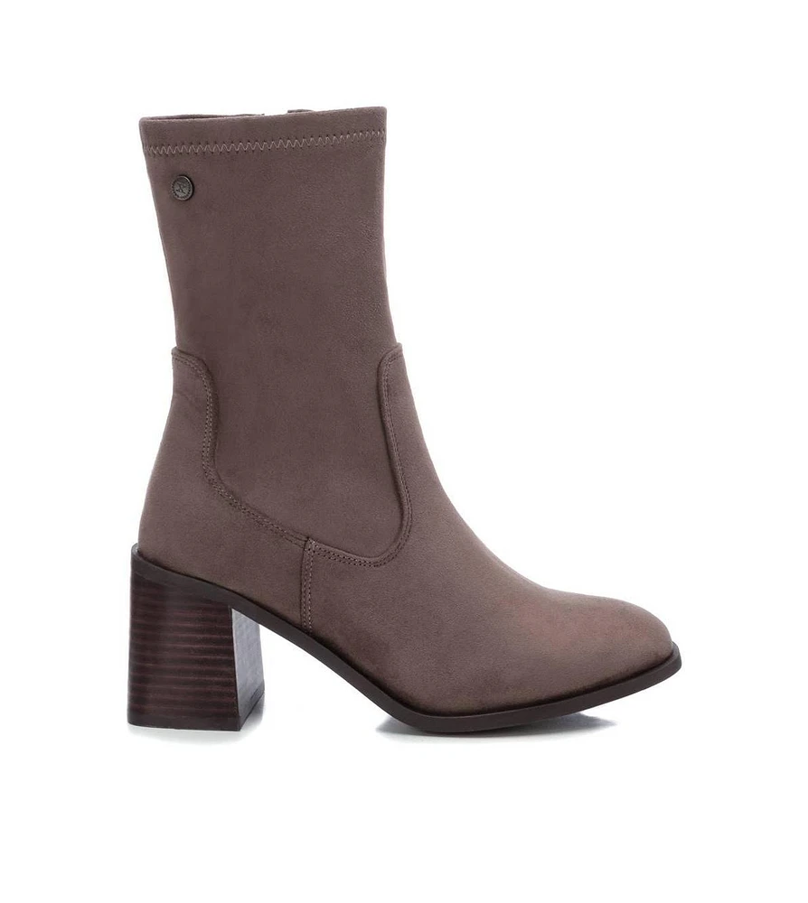 Xti Women's Fashion Sock Boots with side Zipper