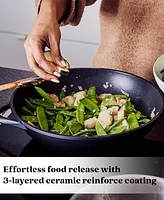 Alva Energy 6-Piece Premium Nonstick Cookware Set - Everyday Frying Pans, Skillet, Wok & Crepe Pan - Non-Toxic, Pfas/Pfoa/Ptfe-Free