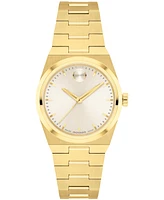 Movado Women's Bold Quest Swiss Quartz Ionic Plated Light Gold Steel Watch, 28mm