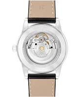 Movado Men's Museum Classic Swiss Automatic Black Leather Watch