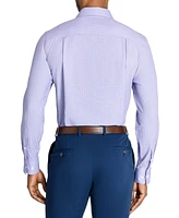 Men's Recycled Slim Fit Check 4-Way Stretch Performance Dress Shirt