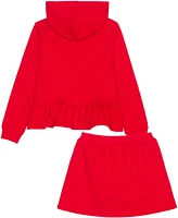 Disney Toddler and Little Girls 2-Piece Minnie Daisy Long Sleeve Top Skirt Set