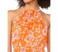 Sam & Jess Women's Floral-Print Maxi Halter Dress