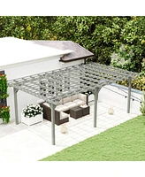Outsunny 12' x 16' Wooden Pergola, Outdoor Gazebo for Vines,