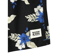 Scotch & Soda Men's Midnight Garden Floral Swim Trunks