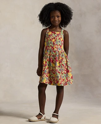 Polo Ralph Lauren Toddler and Little Girls Lemon-Floral Slub Dress
