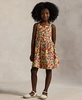 Polo Ralph Lauren Toddler and Little Girls Lemon-Floral Slub Dress
