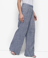 Dkny Women's High Rise Wide-Leg Pants