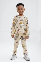 Paw Patrol Little Boys Waffle Knit Pullover Sweatshirt and Jogger Pants Outfit Set