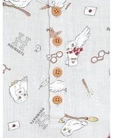 Harry Potter Baby Boys Hedwig Henley Sleeveless Romper