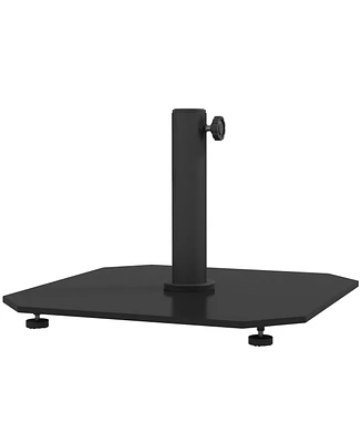 Outsunny Square Patio Umbrella Base, lbs Metal Sd