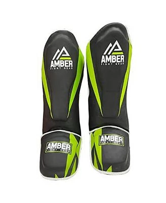 Pro Style Competition Muay Thai Shin Guards With Instep Protection For Kickboxing Mma Combat Sports Lightweight Durable Adjustable Medium
