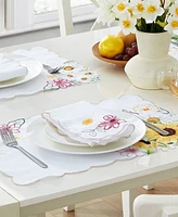 Elrene Sunflower and Daisies Placemats, Set of 4