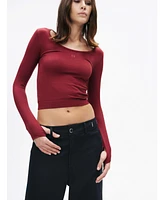 Nocturne Women's Crew Neck Knit Blouse