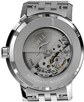 Timex Men's Mechanical Automatic Silver-Tone Stainless Steel Watch, 40mm