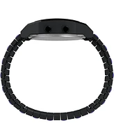 Timex Men's Quartz Digital Black Stainless Steel Watch, 36mm