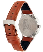 Avi-8 Men's Hawker Hurricane Mckellar Dual-Time Tan Leather Strap Watch, 44mm