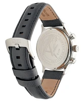 Avi-8 Men's Hawker Hurricane Classic Chronograph Gray Leather Strap Watch, 43.5mm