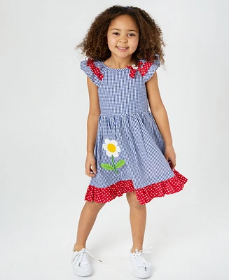 Rare Editions Toddler and Little Girls Lady Bug Seersucker Dress