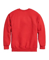 Hybrid Big Boys Nascar Racing Logo Graphic Crew Fleece Sweatshirt