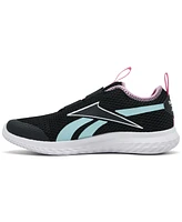Reebok Little Girls Rush Runner Slip-On Casual Sneakers from Finish Line