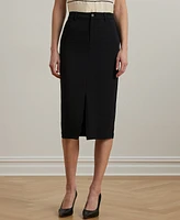 Lauren Ralph Petite Stretch Cady Pencil Skirt