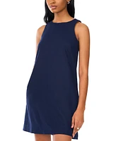 Msk Petite Sleeveless Round-Neck Shift Dress