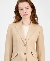 Kasper Women's Notch-Collar Button-Front Blazer