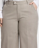 Nydj Plus Mona Wide Leg Trouser Ankle Jeans
