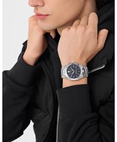 Plein Sport Men's Metronaut Three Hand Quartz Stainless Steel Bracelet Watch, 42mm