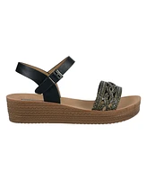 Gc Shoes Women's Fay Embellished Wedge Sandals