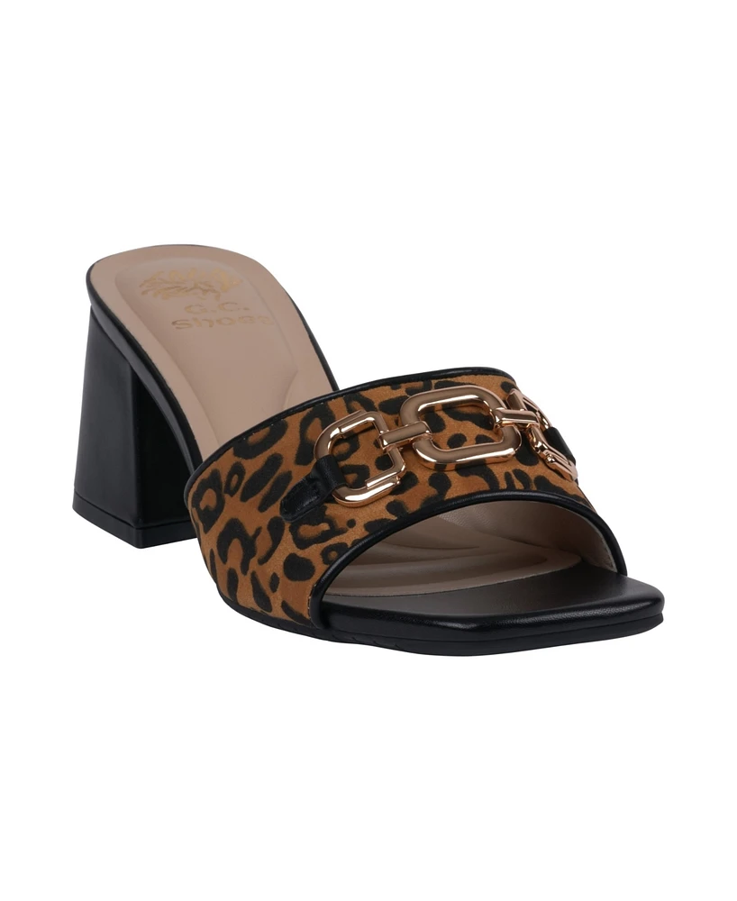 Gc Shoes Women's Wanda Block Heel Dress Sandals