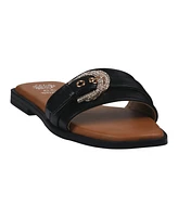 Gc Shoes Women's Kenna Embellished Buckle Flat Sandals