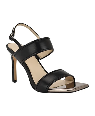 Calvin Klein Women's Amour Double Band Slingback Stiletto Sandals