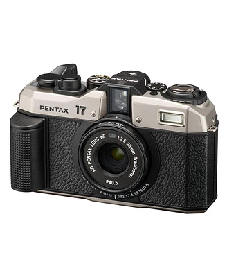 Pentax 17 Half Frame Compact Film Camera, Dark Silver