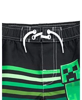 Minecraft Steve Creeper Alex Skeleton Swim Trunks Bathing Suit Toddler to Big Kid
