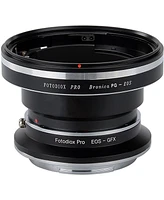Fotodiox Pro Lens Mount Double Adapter for Bronica Gs-1 (Pg) Mount Slr & Canon Eos (EF / Ef-s) D/Slr Lenses to Fujifilm G-Mount Gfx Mirrorless Digital
