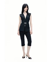 Nocturne Women's Metal Accessory Detailed Vest