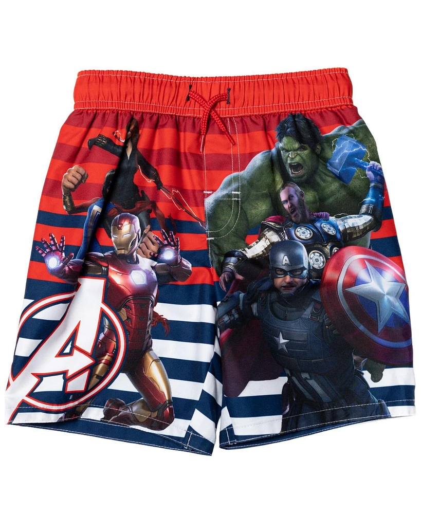 Spider-Man Toddler Boys Marvel Avengers Spidey and His Amazing Friends Upf 50+ Swim Trunks to