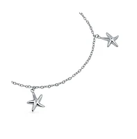 Bling Jewelry Marine Life Starfish Anklet Ankle Bracelet Sterling Silver 9-10 Inch