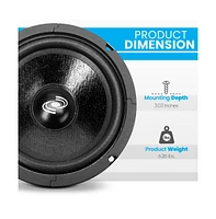 Pyle 8" 360W High-Power Midrange Speaker Driver - PDMR8
