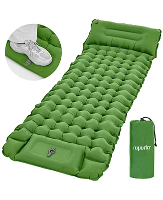 Ropoda Extra Thick Inflatable Sleeping Pad with Pillow