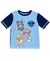 Paw Patrol Toddler Boys Upf 50+ Rash Guard and Swim Trunks Outfit Set