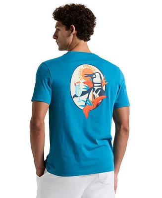 Original Penguin Men's Cocktail Pete Slim Fit Short Sleeve Crewneck Graphic T-Shirt